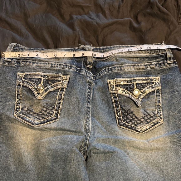 Vigoss Women's Classic Straight Leg Jeans - Blue - Picture 5 of 6